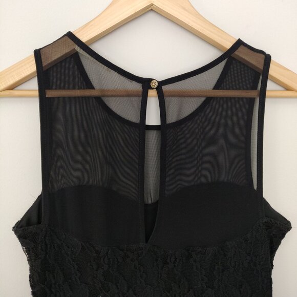 Tea N Rose Black Lace Semiformal Pencil Dress - Picture 8 of 10